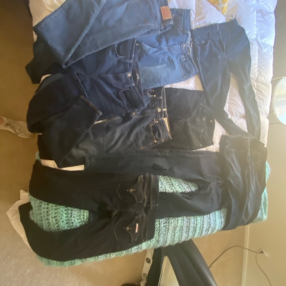 Lot 12 pairs designer skinny jeans 27 Paige AG - Picture 2 of 12